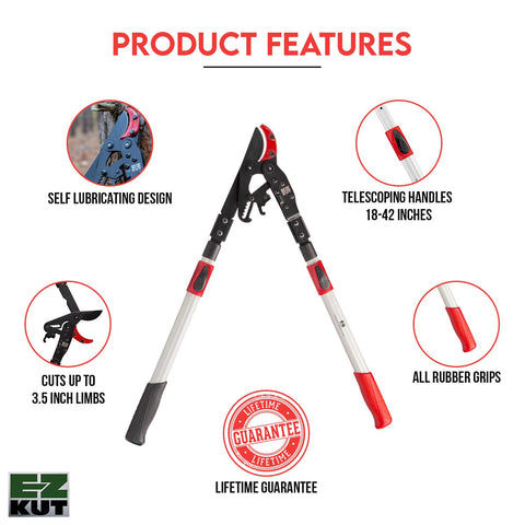 EZ Kut G2 side view highlights ratcheting power for thicker limbs.