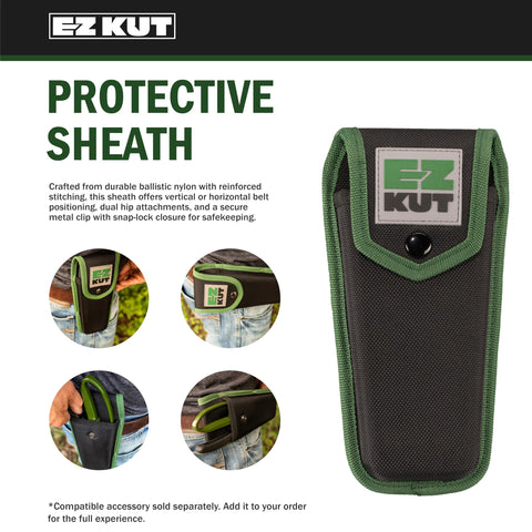 EZ Kut green pruning shears ideal for garden, farm, and landscape tasks