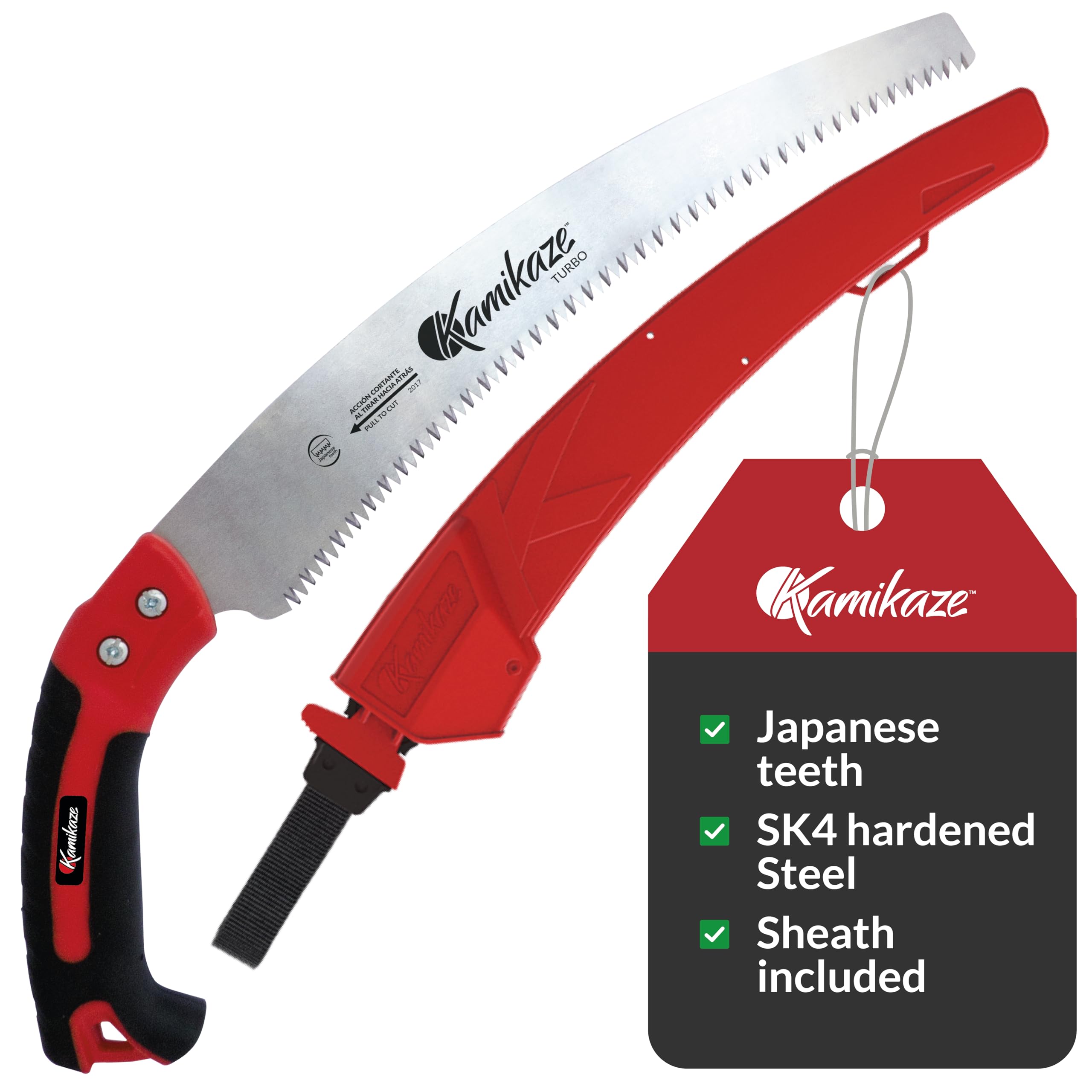 EZ Kut Kamikaze Saw curved blade pruning in action for clean cuts