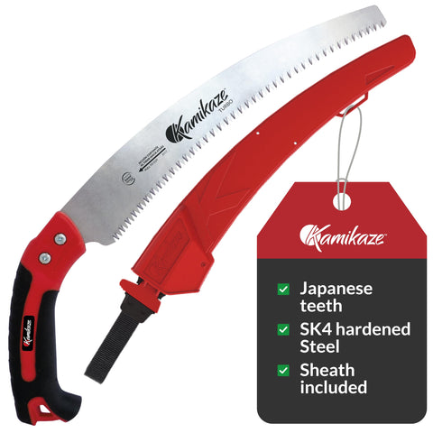 EZ Kut Kamikaze Saw curved blade pruning in action for clean cuts