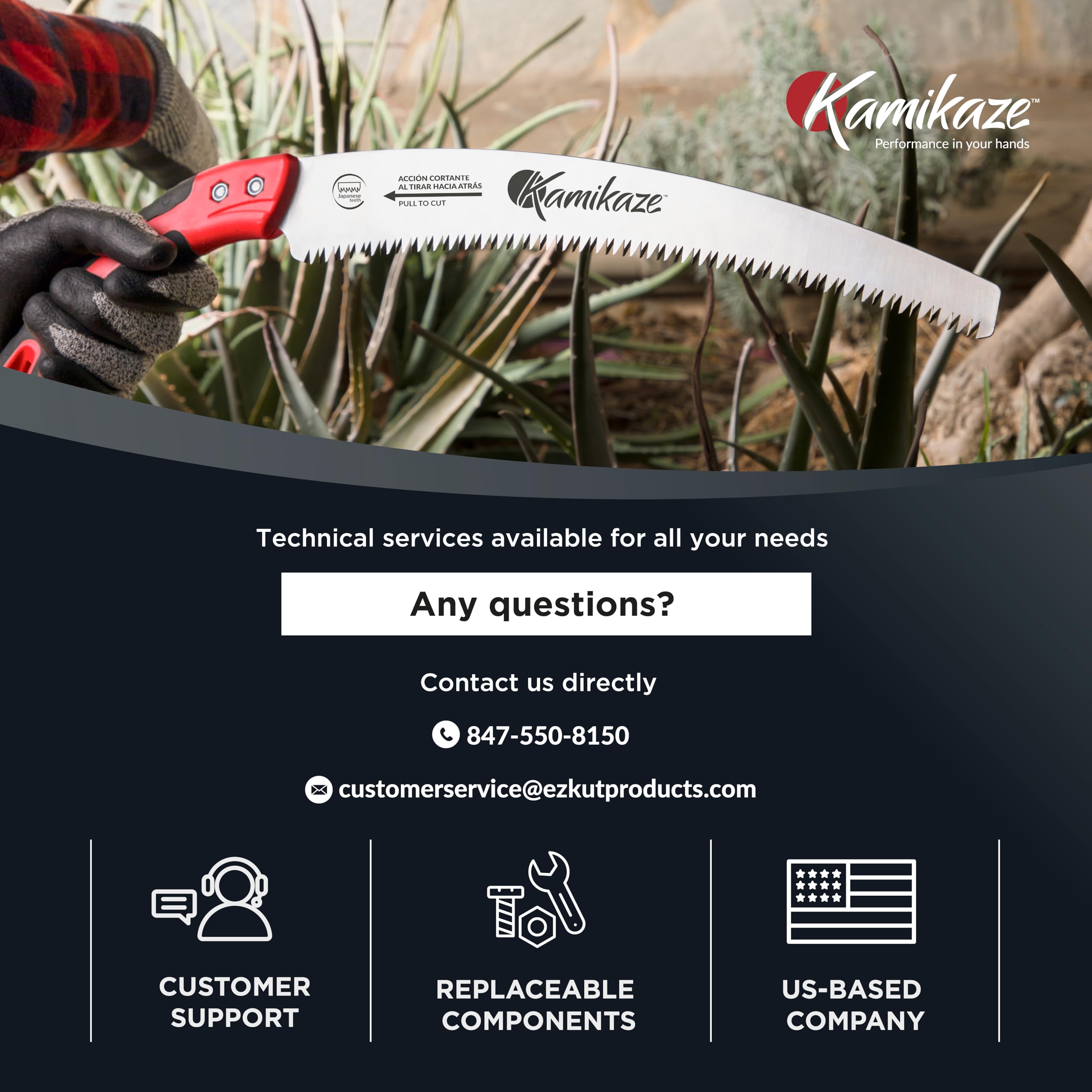 EZ Kut Kamikaze Saw rugged pruning tool built for demanding environments