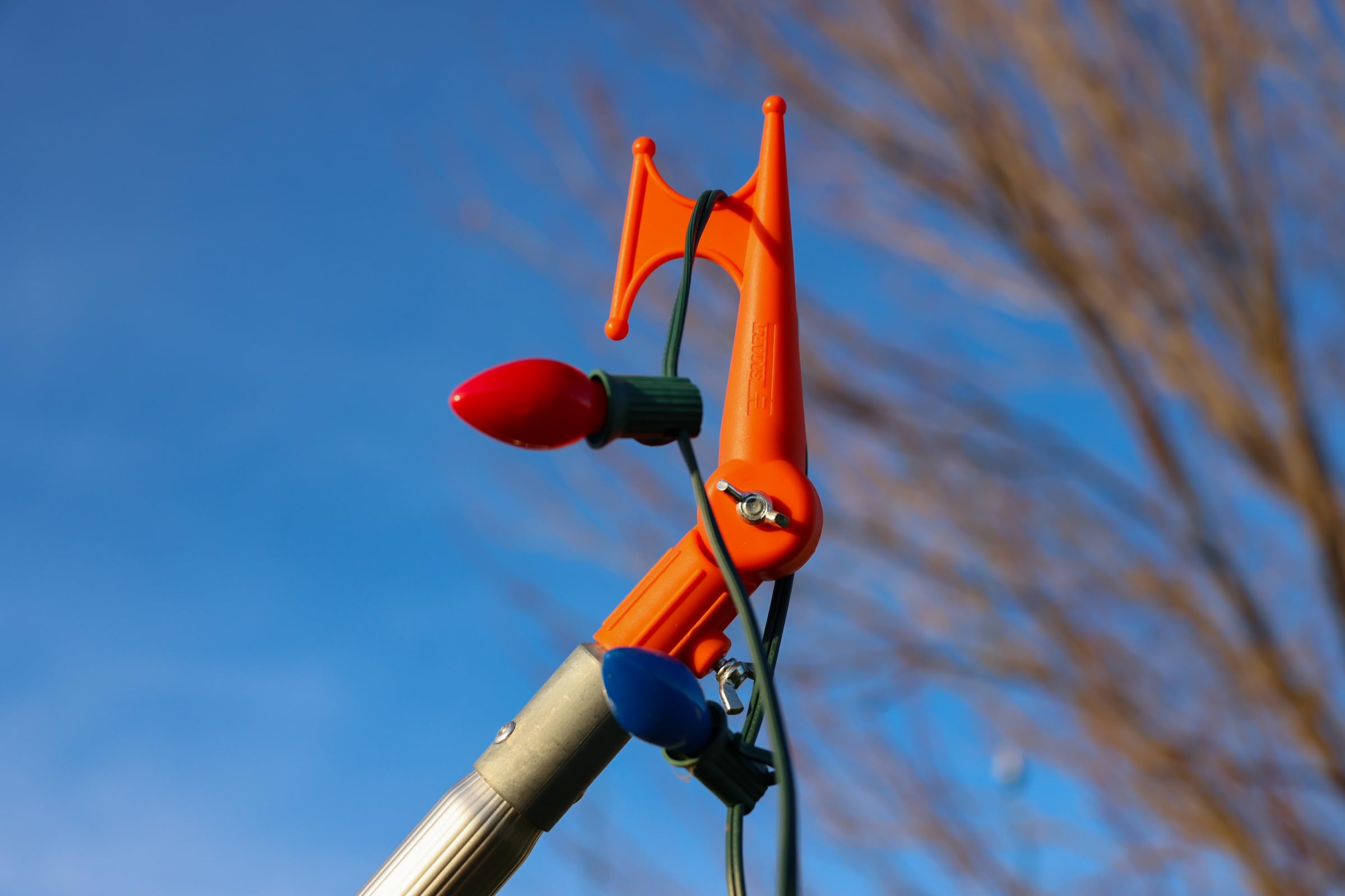 EZ SMART Handy Hook clamps onto standard threading for easy attachment.