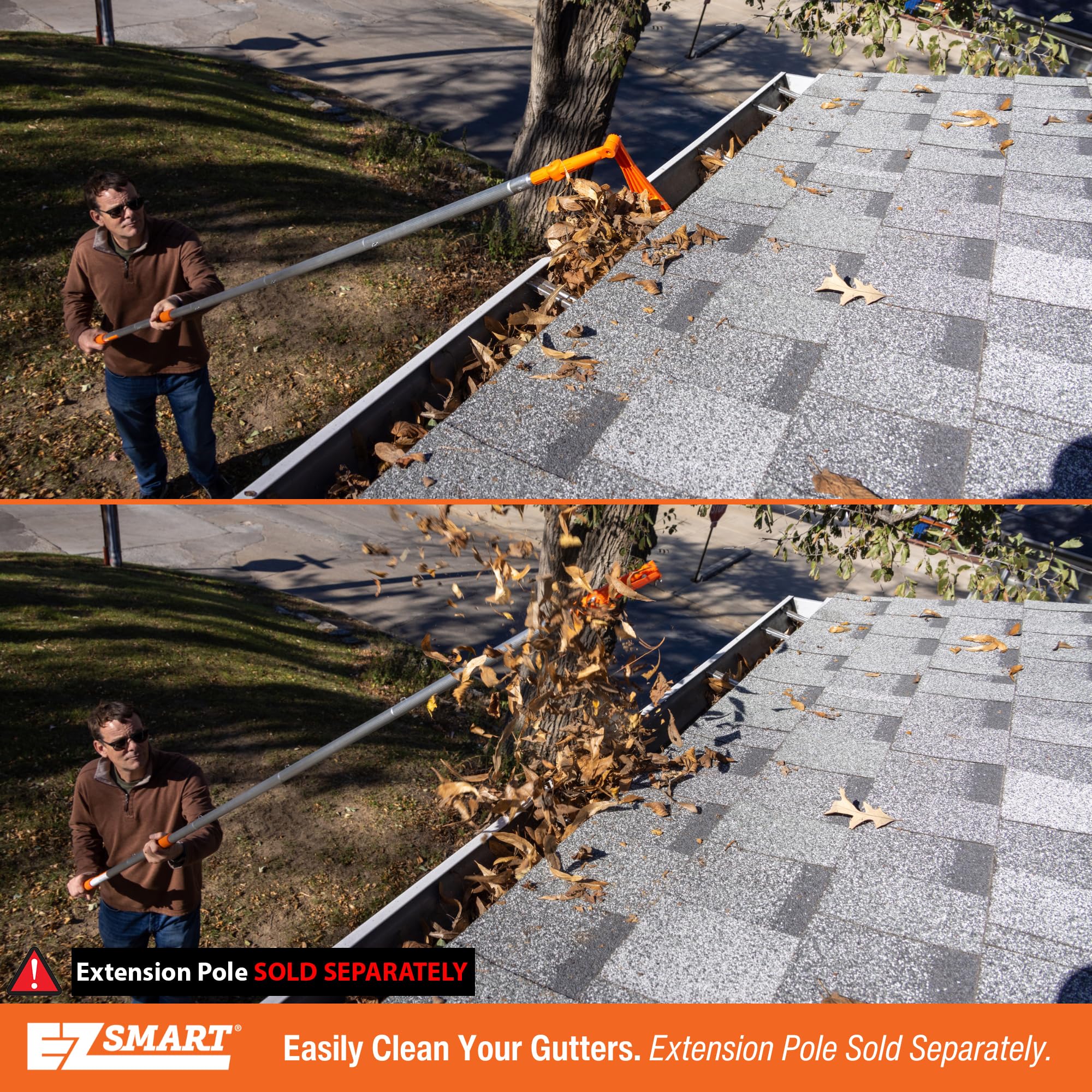 EZ SMART Mini Rake Head durable weather-resistant plastic for outdoor use.
