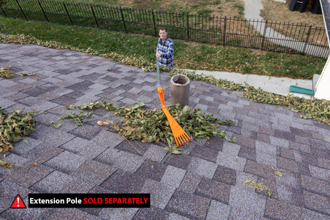 EZ SMART Mini Rake Head cleans gutter guards and debris efficiently.