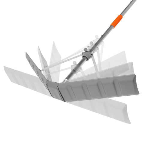 EZ SMART Snow Roof Rake with 36-inch blade clears roof snow efficiently