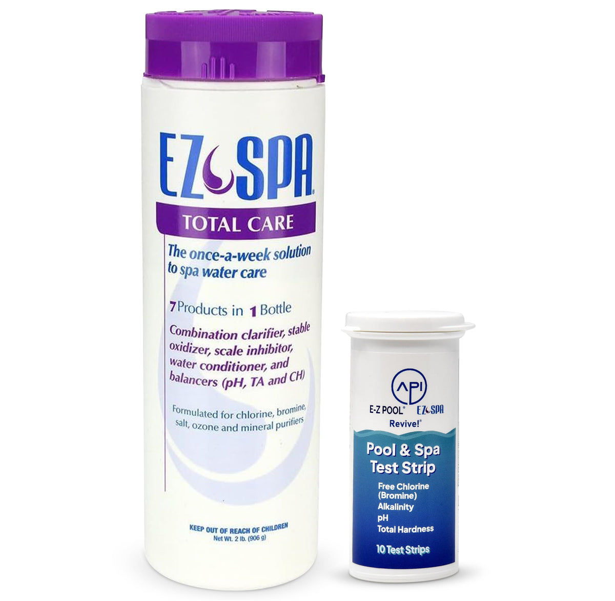 EZ Spa bottle with complete weekly spa care formula for balanced water