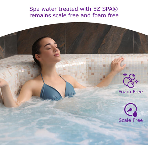 EZ Spa being poured for quick treatment of spa water