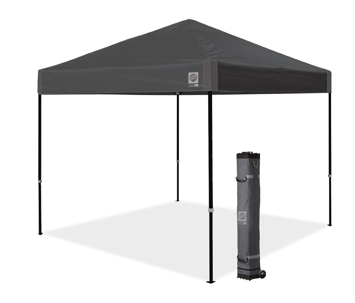 E-Z UP Ambassador 10x10 canopy with extended frame for extra interior space.