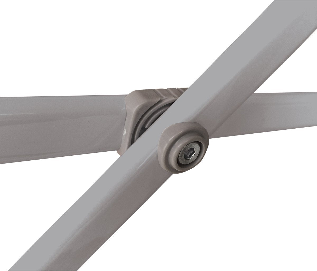 Deluxe stake kit option secures shelter on soft ground.