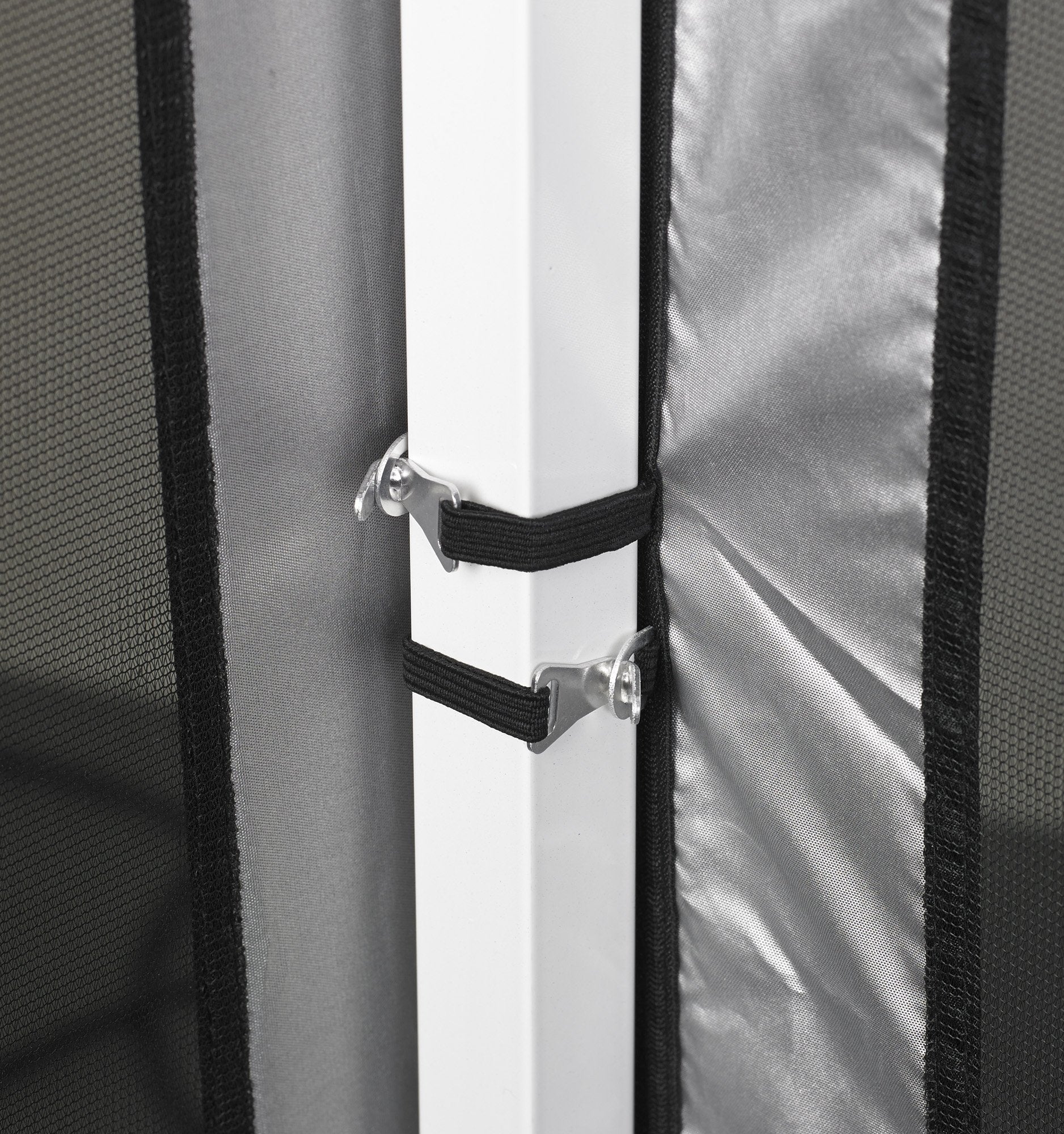 E-Z UP lightweight commercial-grade mesh maintains visibility and airflow.