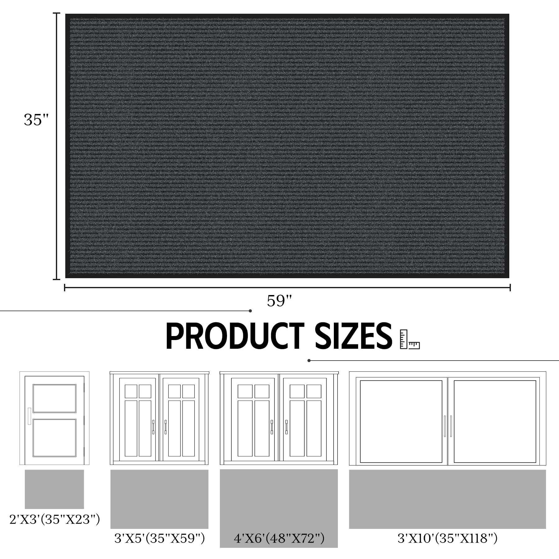 EZ2LIVE absorbent dirt-resistant mat traps grime at threshold
