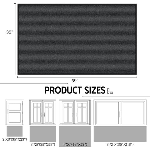 EZ2LIVE absorbent dirt-resistant mat traps grime at threshold