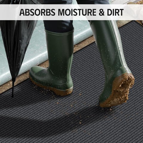 EZ2LIVE absorbent dirt-trap entrance mat catches debris before entering.