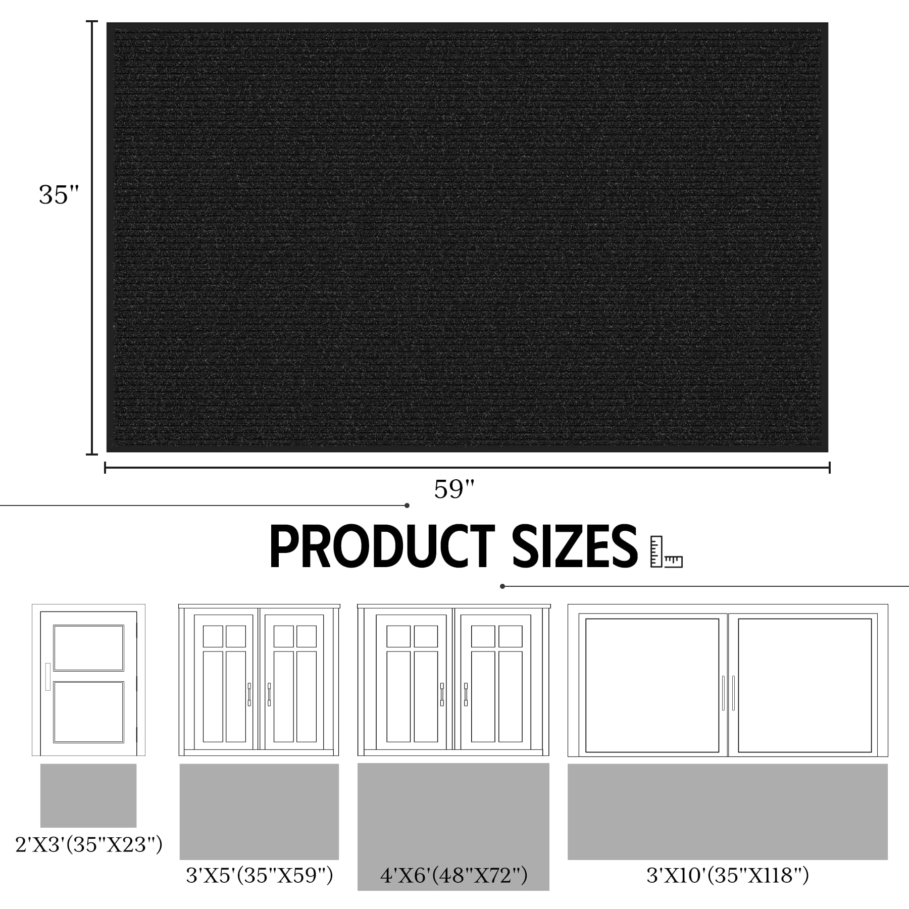 EZ2LIVE mat with non-slip backing secures entryways.