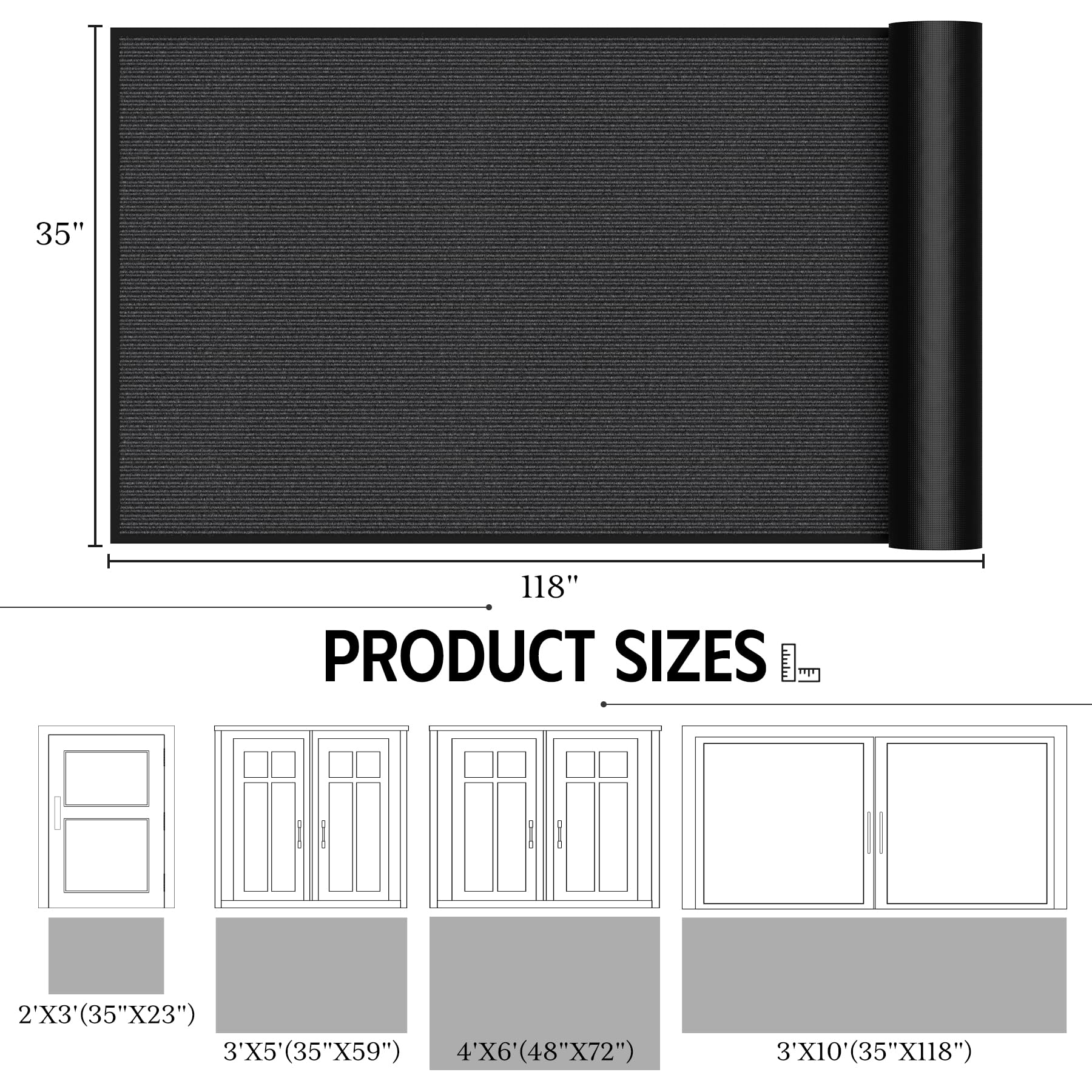 EZ2LIVE mat with non-slip backing secures indoor and outdoor entrances.