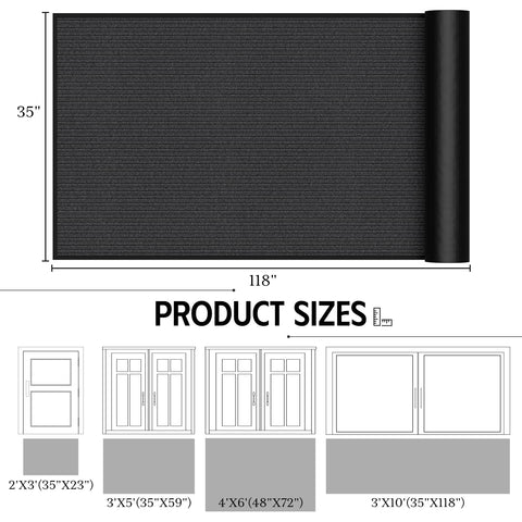 EZ2LIVE mat with non-slip backing secures indoor and outdoor entrances.