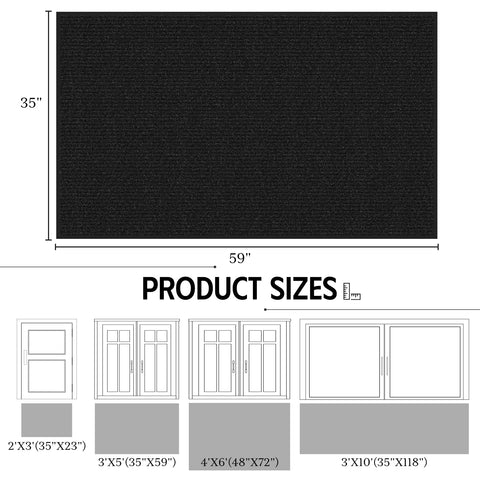 EZ2LIVE mat with non-slip backing secures entryways.