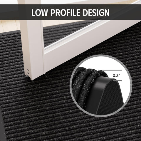 Durable mat ideal for busy storefronts and home entrances.