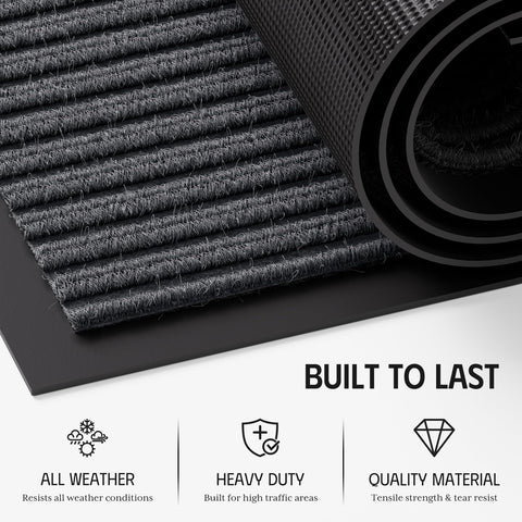 EZ2LIVE non-slip PVC backing keeps mat secure at entrances