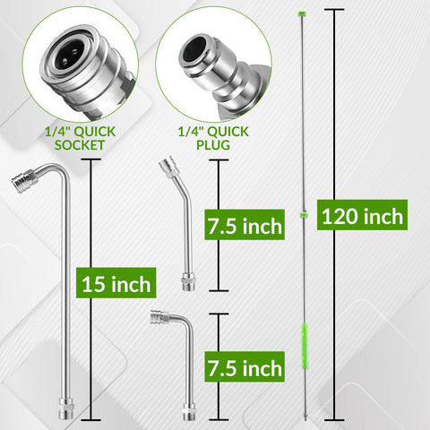 EZALOR 120 inch reach to tackle high and distant areas