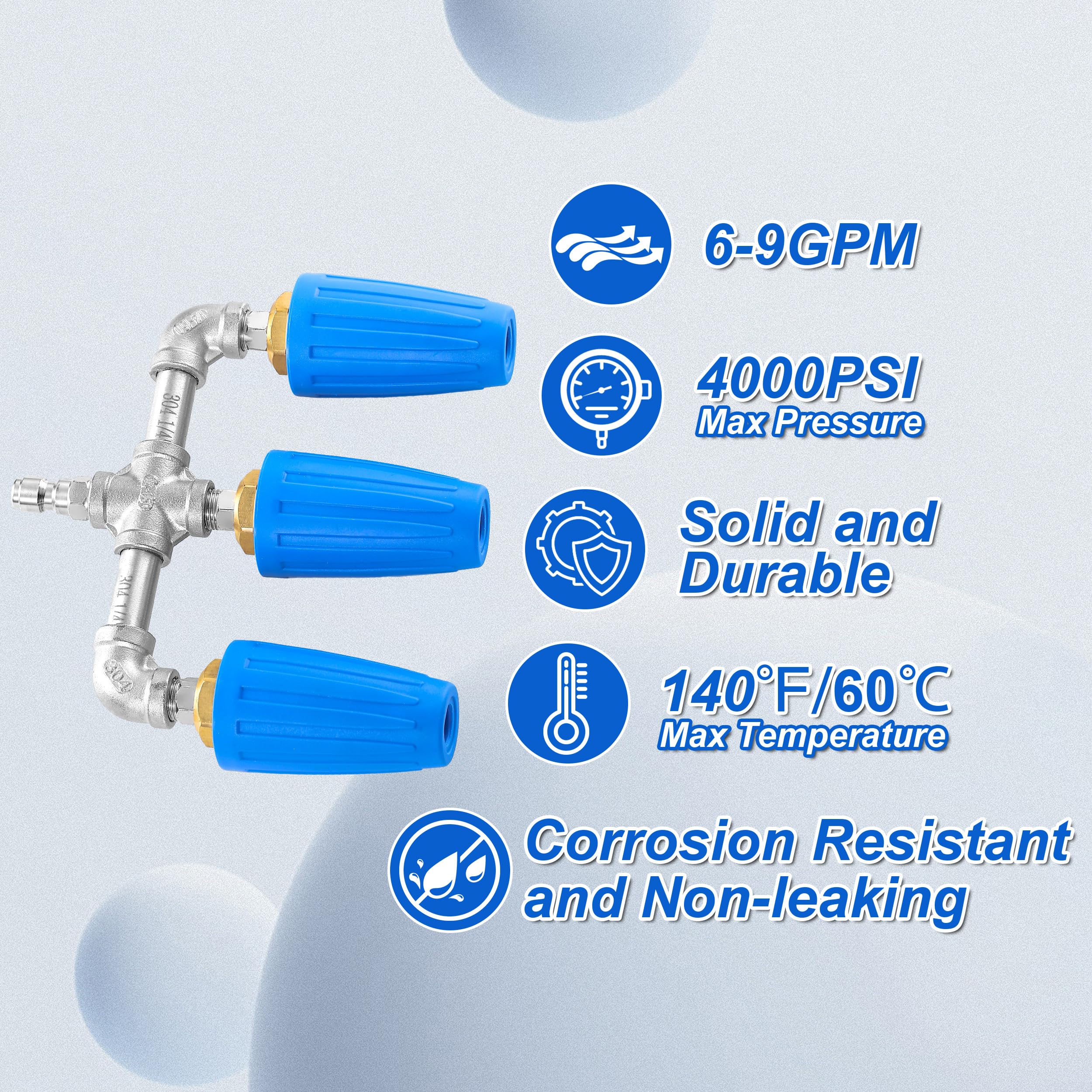 EZALOR 2.0 orifice delivers strong flow up to 4000 PSI.