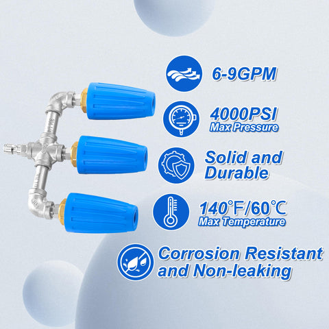 EZALOR 2.0 orifice delivers strong flow up to 4000 PSI.