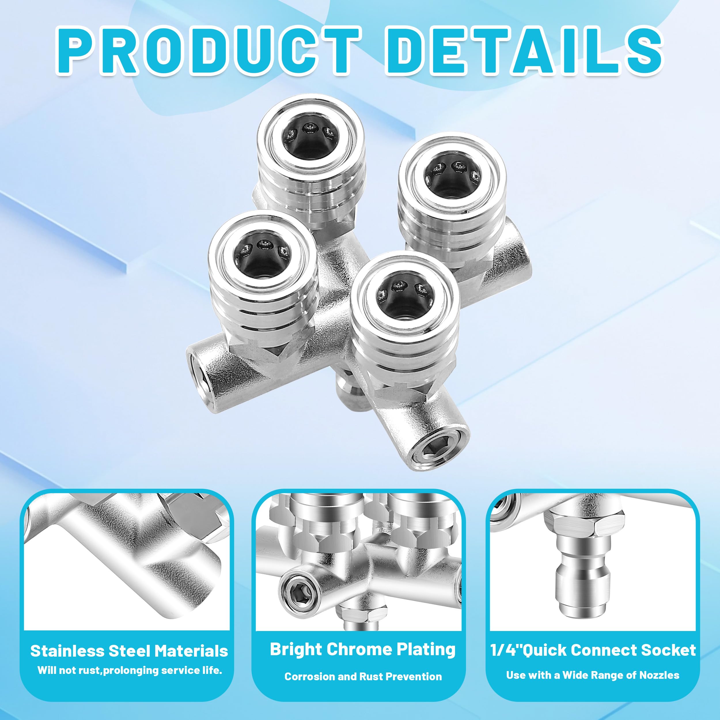 EZALOR 40-degree nozzle for broad-area coverage