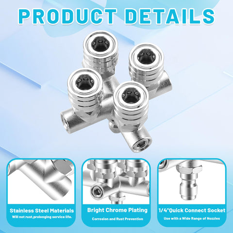 EZALOR 40-degree nozzle for broad-area coverage