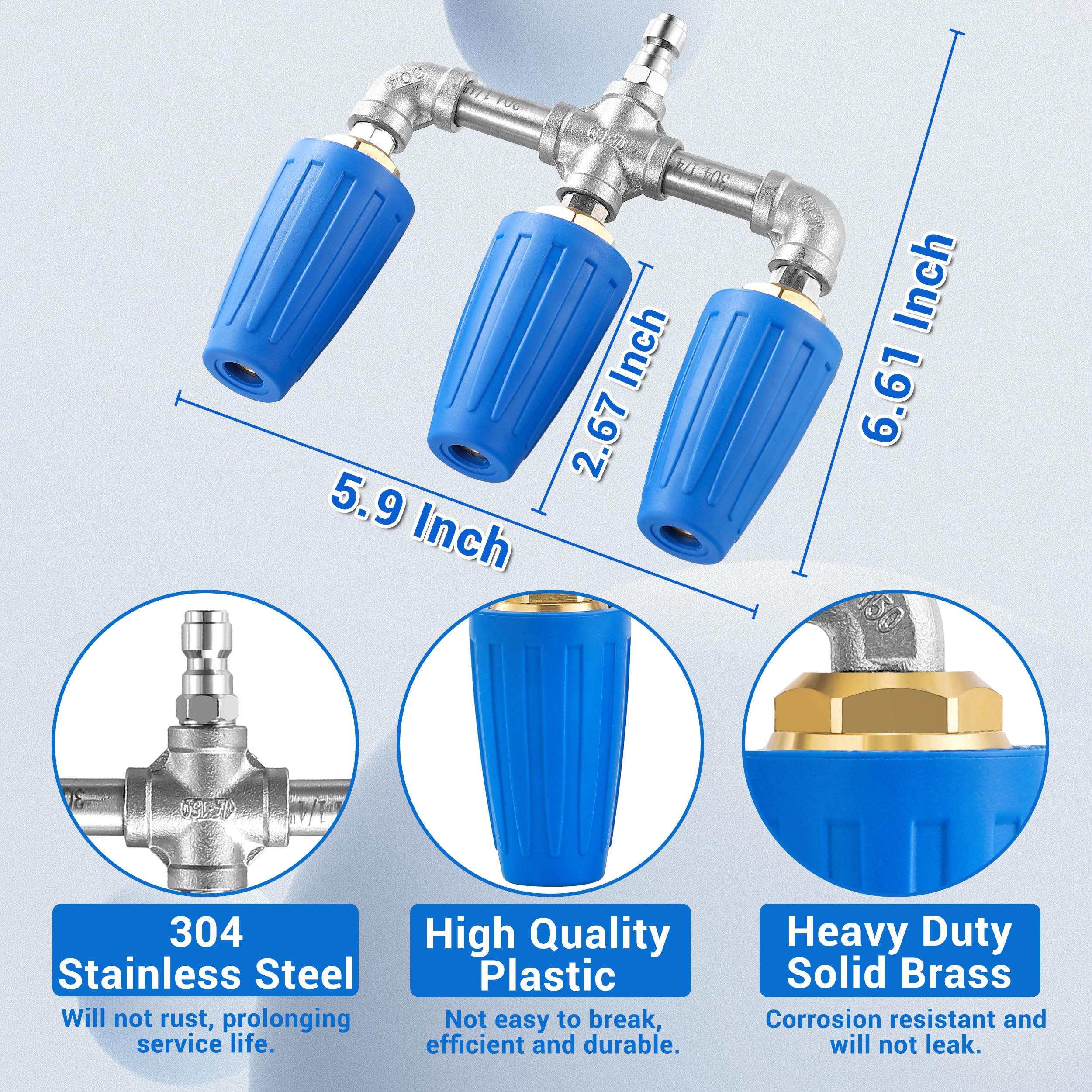 EZALOR 4000 PSI turbo nozzle for powerful outdoor cleaning tasks.