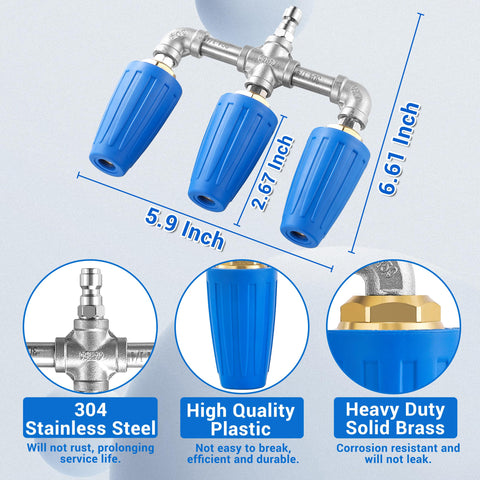 EZALOR 4000 PSI turbo nozzle for powerful outdoor cleaning tasks.