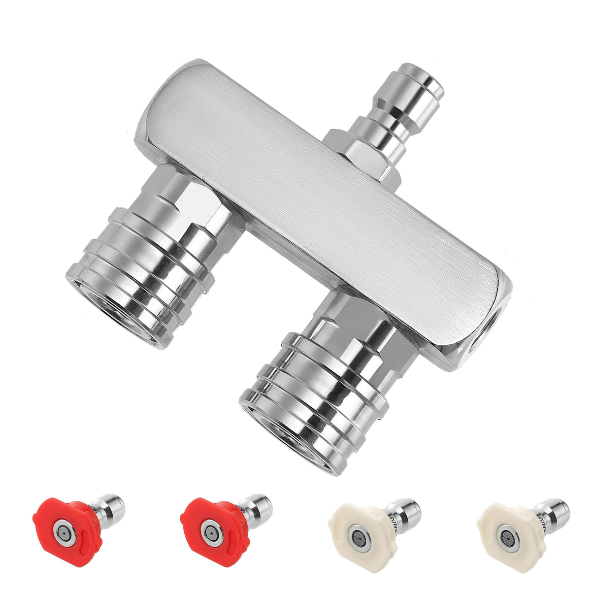 EZALOR dual-nozzle assembly enhances cleaning reach for larger surfaces.