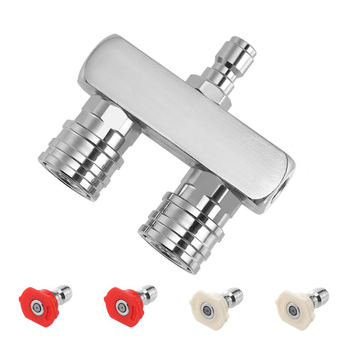 EZALOR dual-nozzle assembly enhances cleaning reach for larger surfaces.