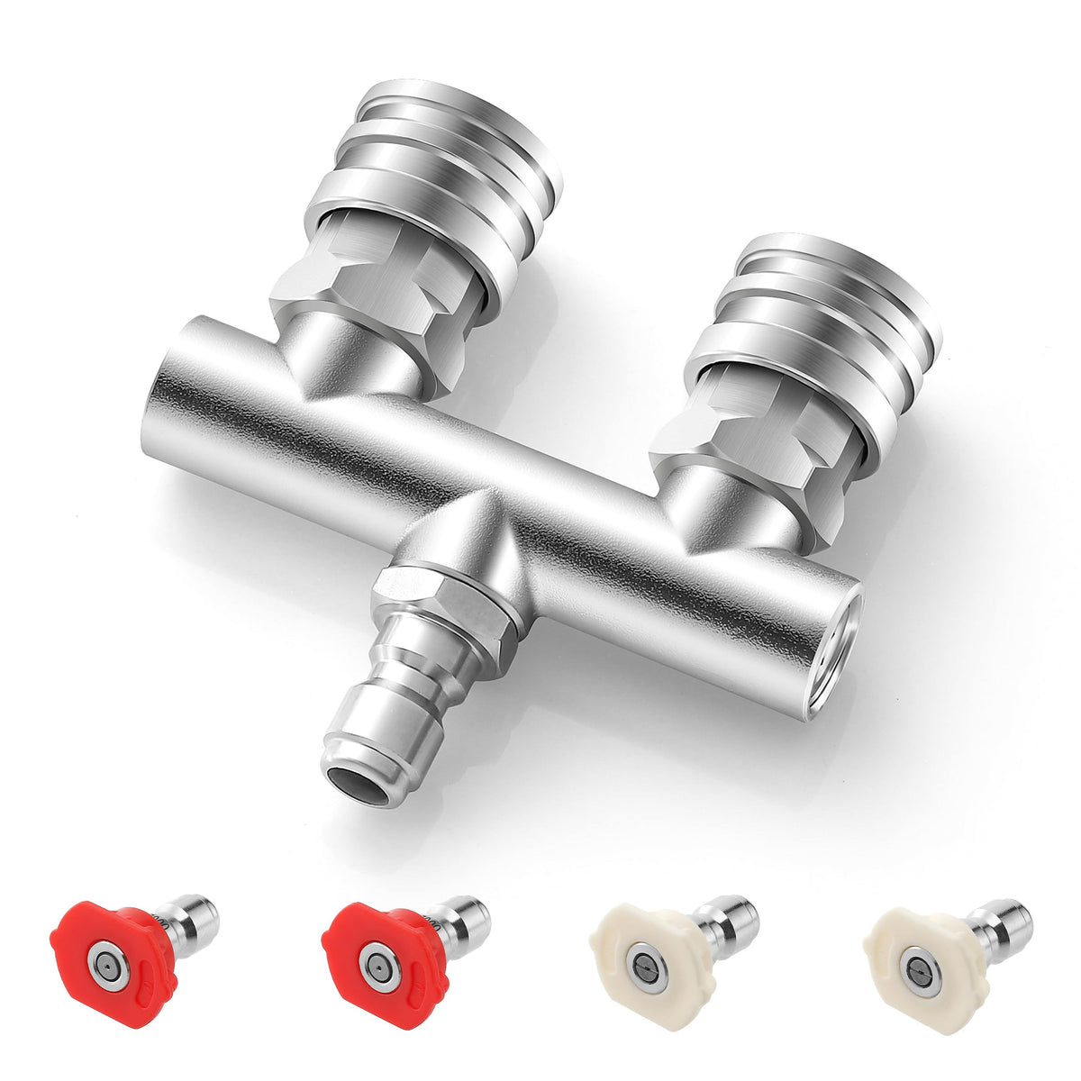 EZALOR dual nozzle assembly demonstrates enhanced cleaning coverage and efficiency on tough surfaces.