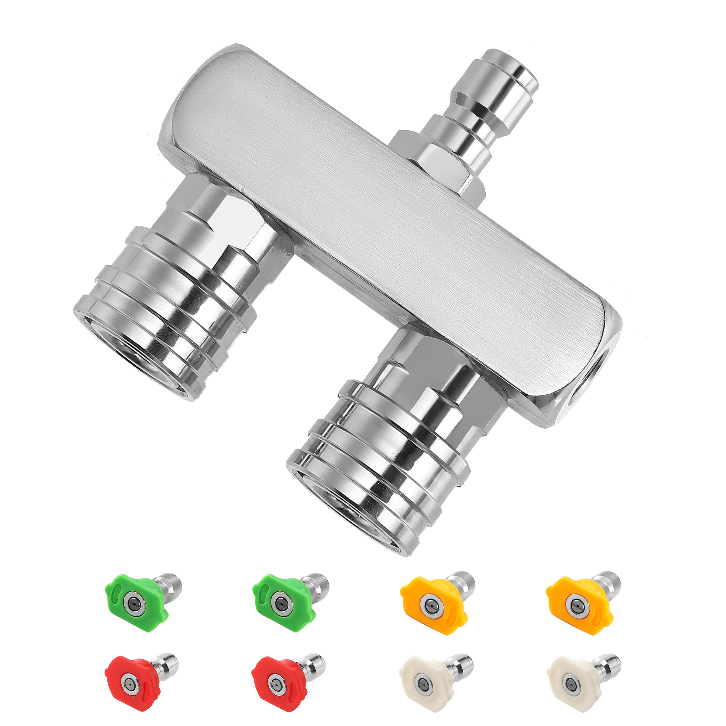 EZALOR dual-pressure nozzle assembly expands spray range for faster driveway cleaning.