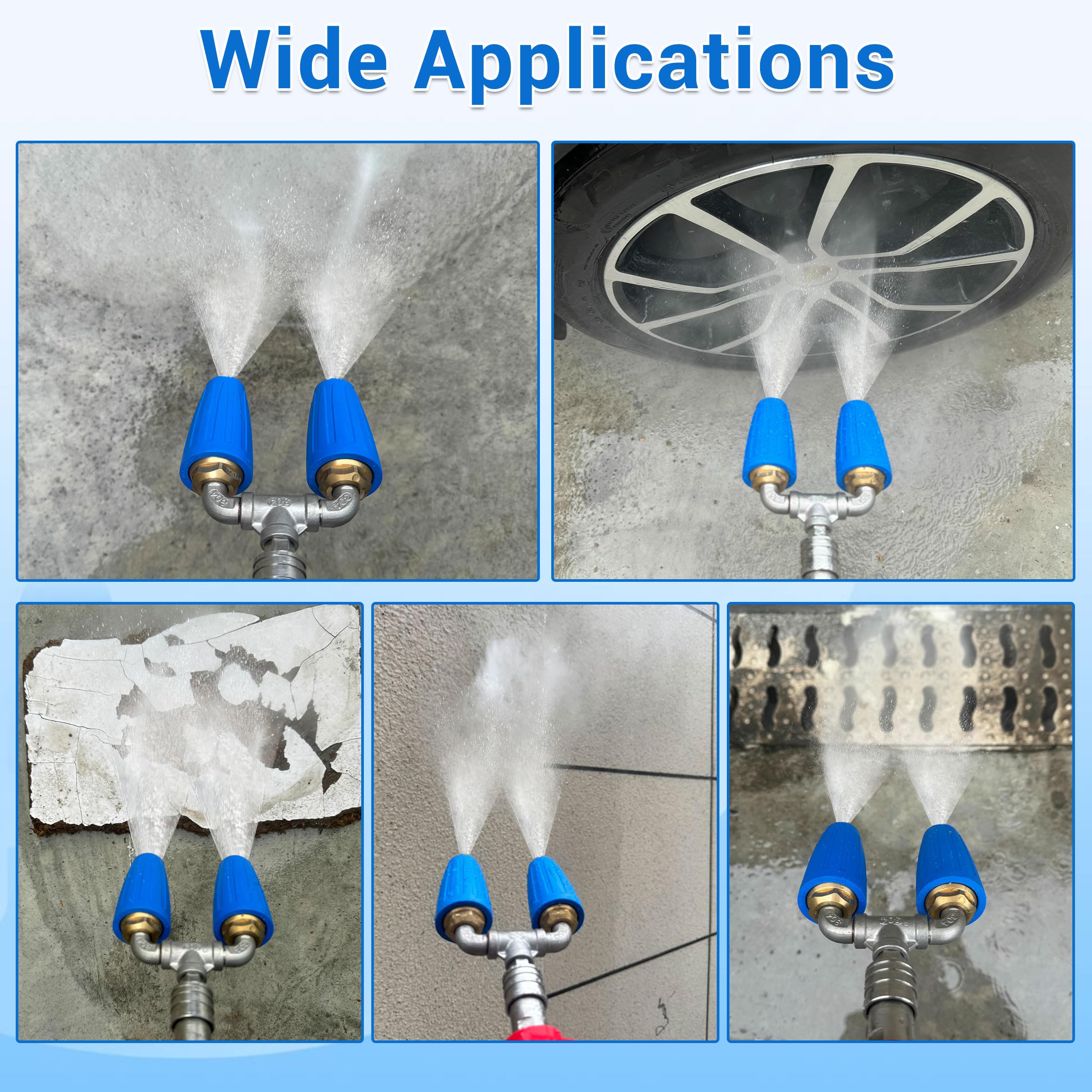EZALOR Dual Turbo Nozzle corrosion-resistant materials resist leaks and last longer.