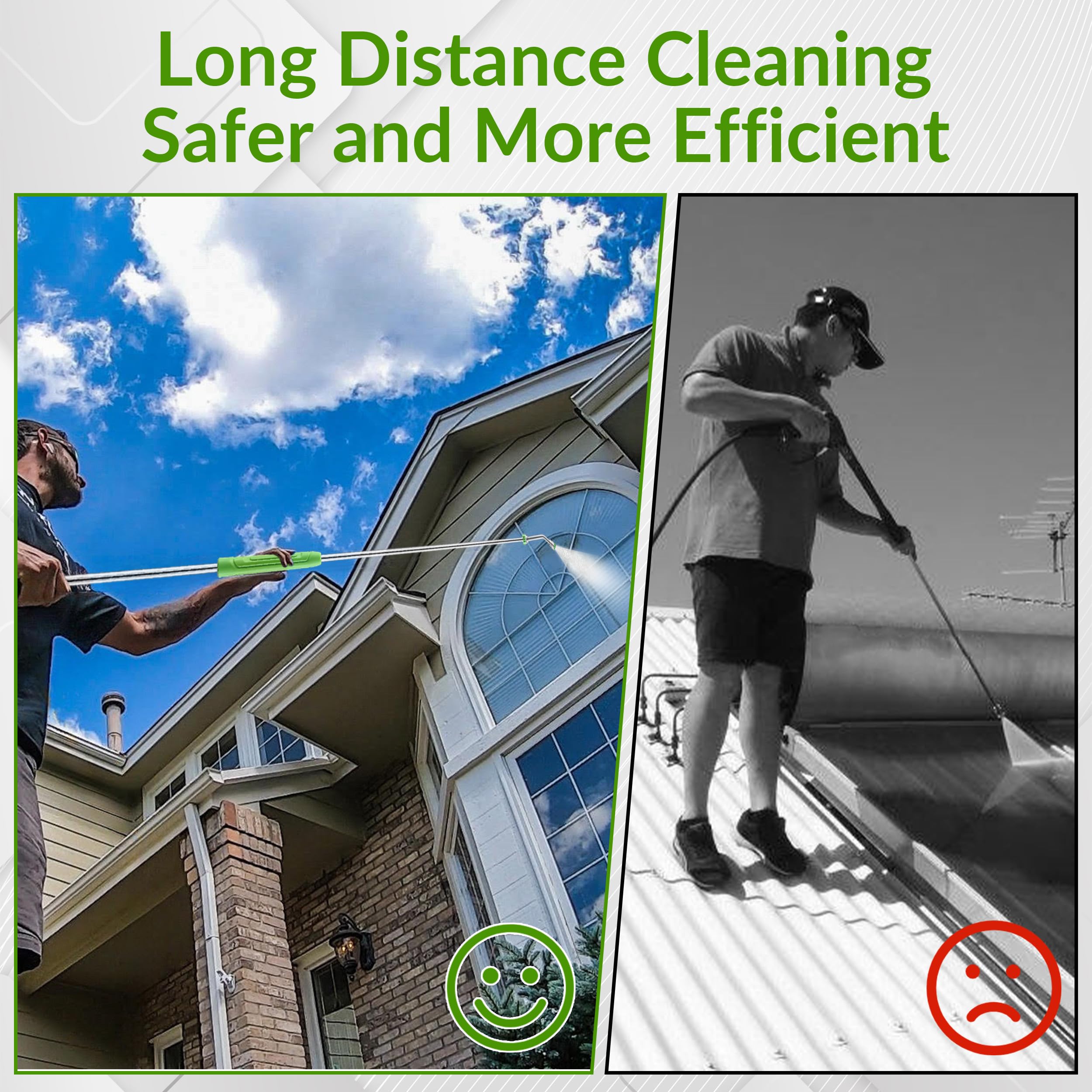EZALOR EVA non-slip grip ensures comfort and control during cleaning