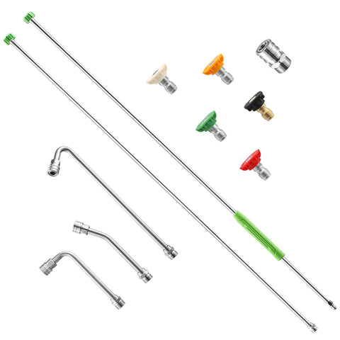 EZALOR extension wand with molded grip for comfortable extended cleaning