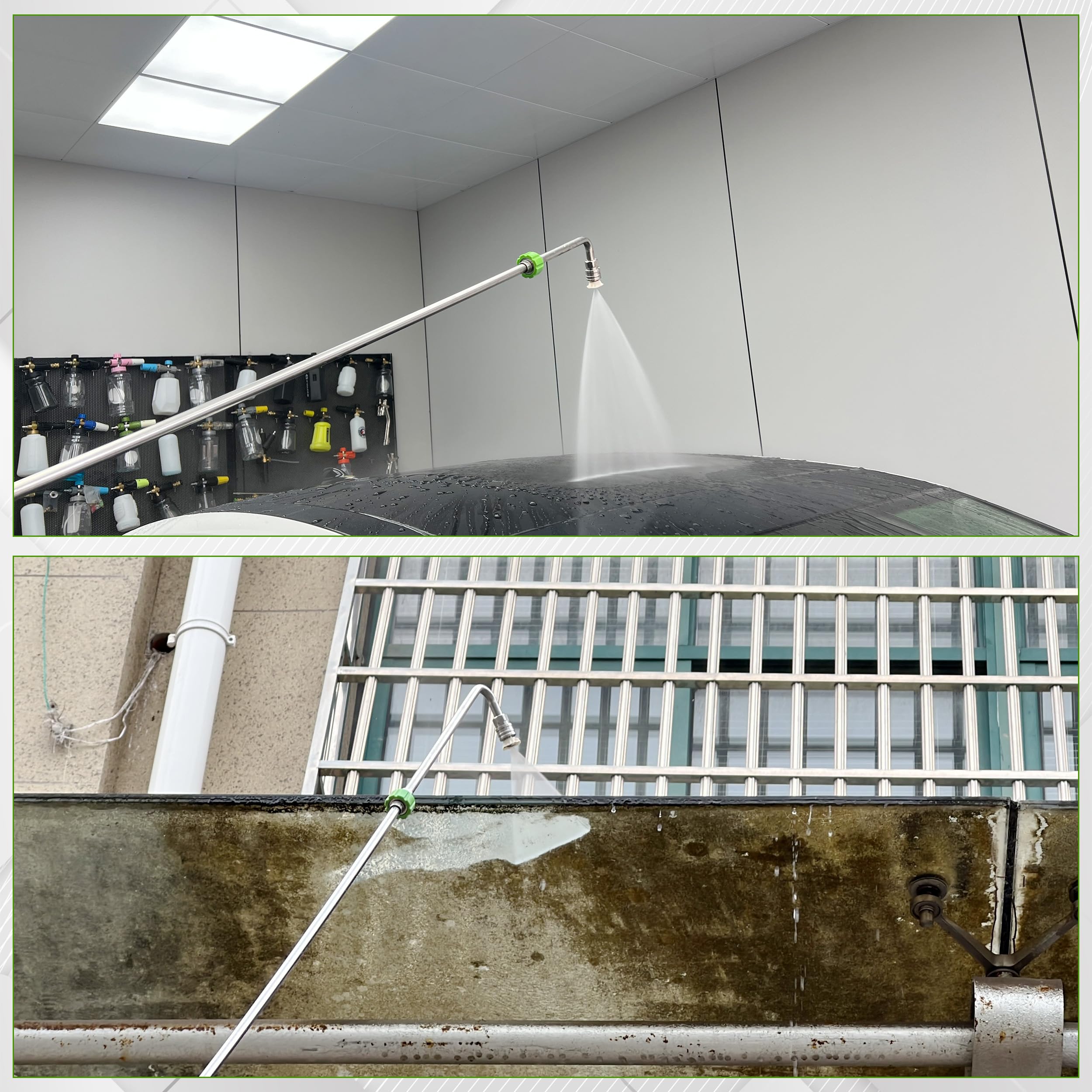 EZALOR extension wand in stainless steel for durable long lasting cleaning