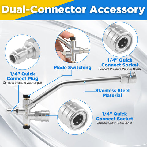 EZALOR M22-14mm adapter ensures broad compatibility with many pressure washers.