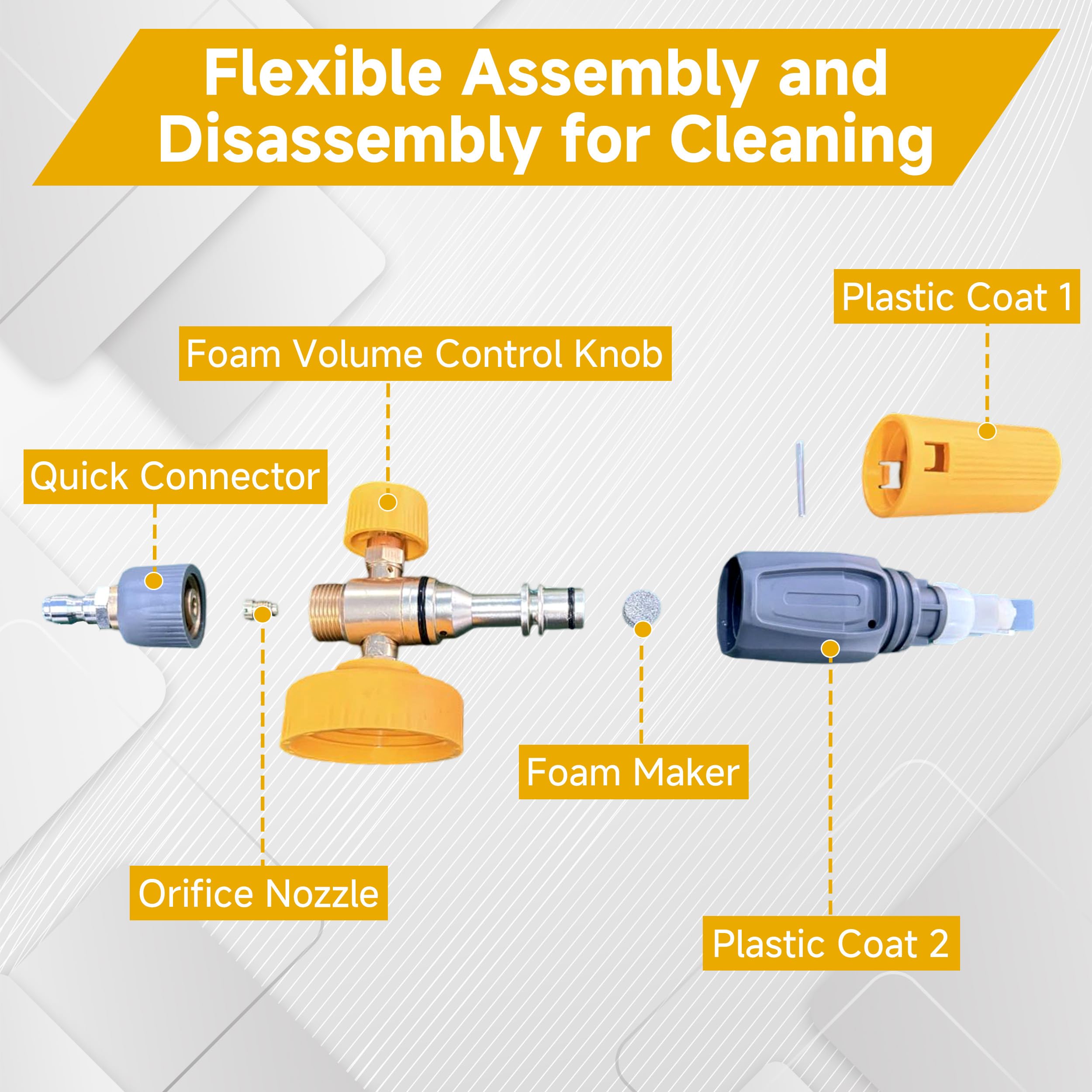 EZALOR system shown with multiple nozzles for cars, driveways, and windows.