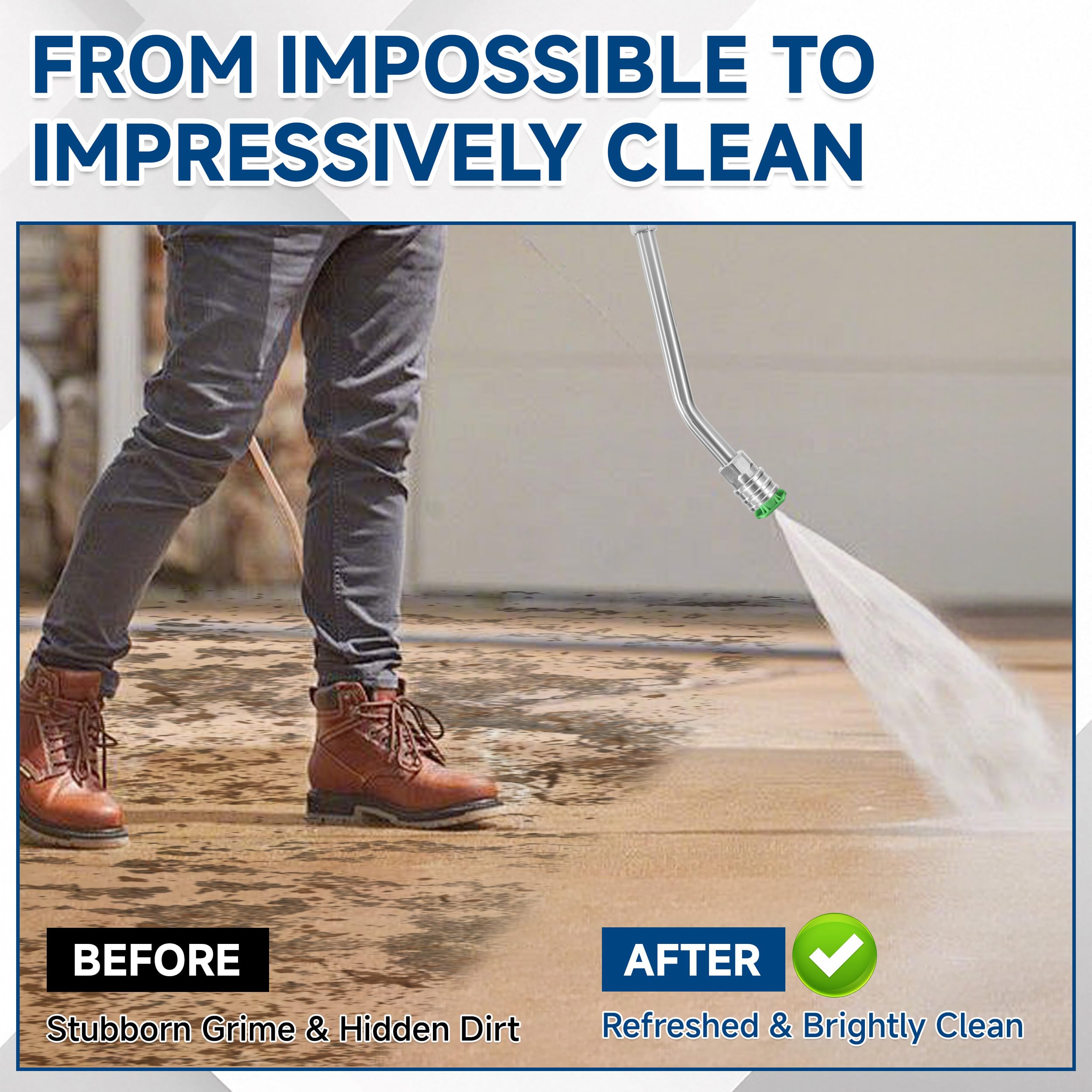 EZALOR one-quarter-inch quick-connect ensures fast, leak-free attachment
