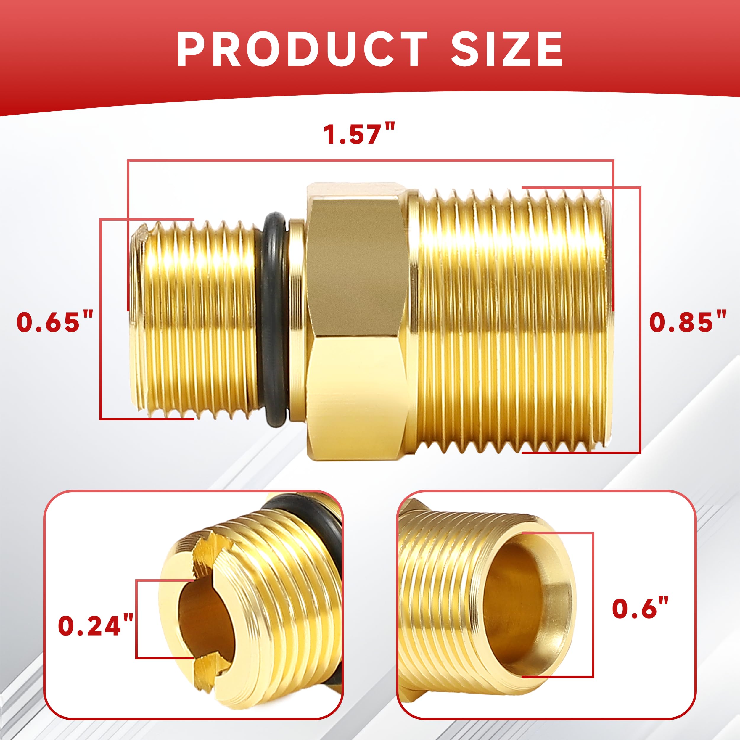 EZALOR pack of two fittings provides convenient replacements.
