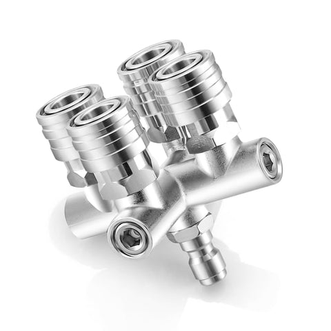 EZALOR packaging displays all included nozzles and quadruple tip