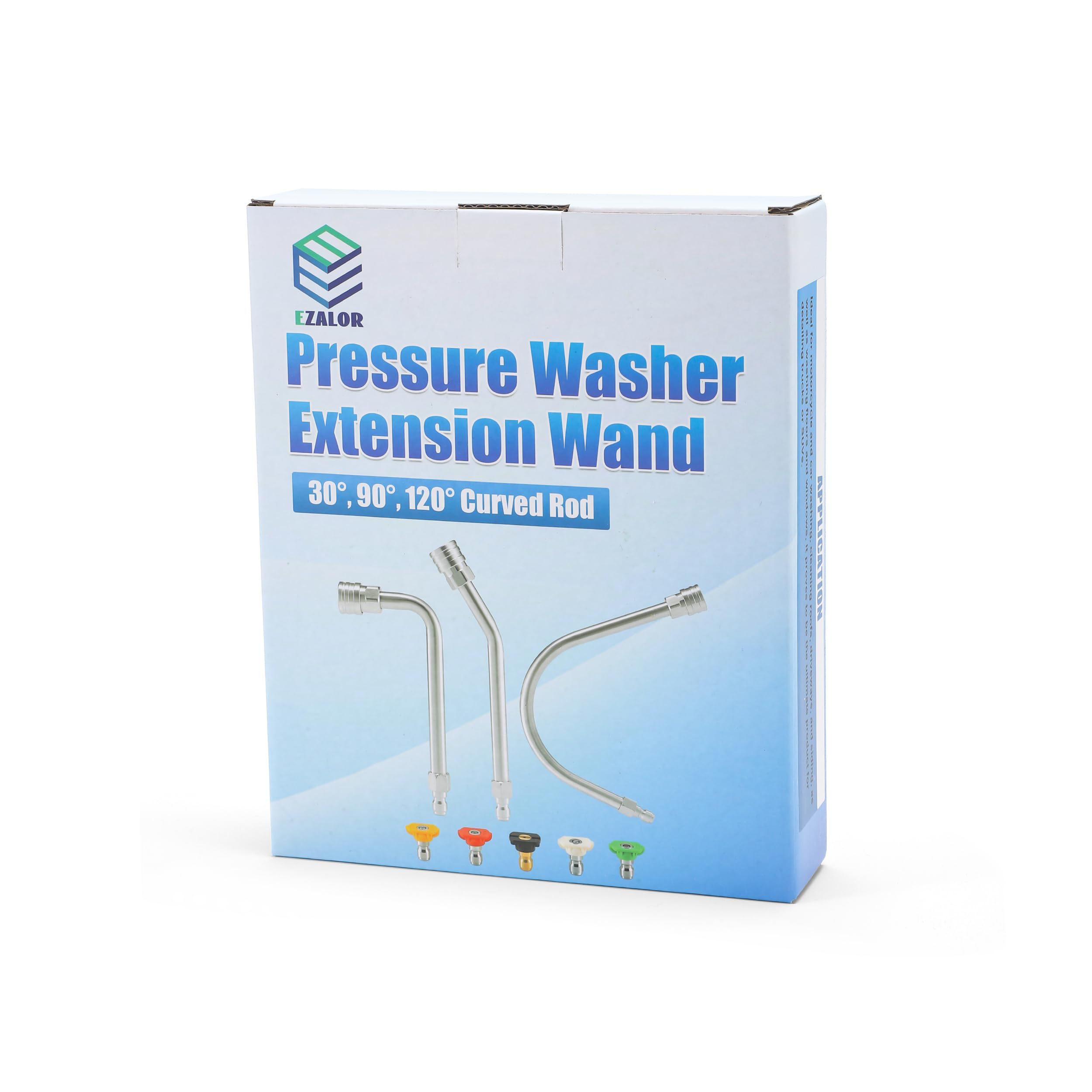 EZALOR pressure washer kit provides durable cleaning power for decks, cars, and gutters