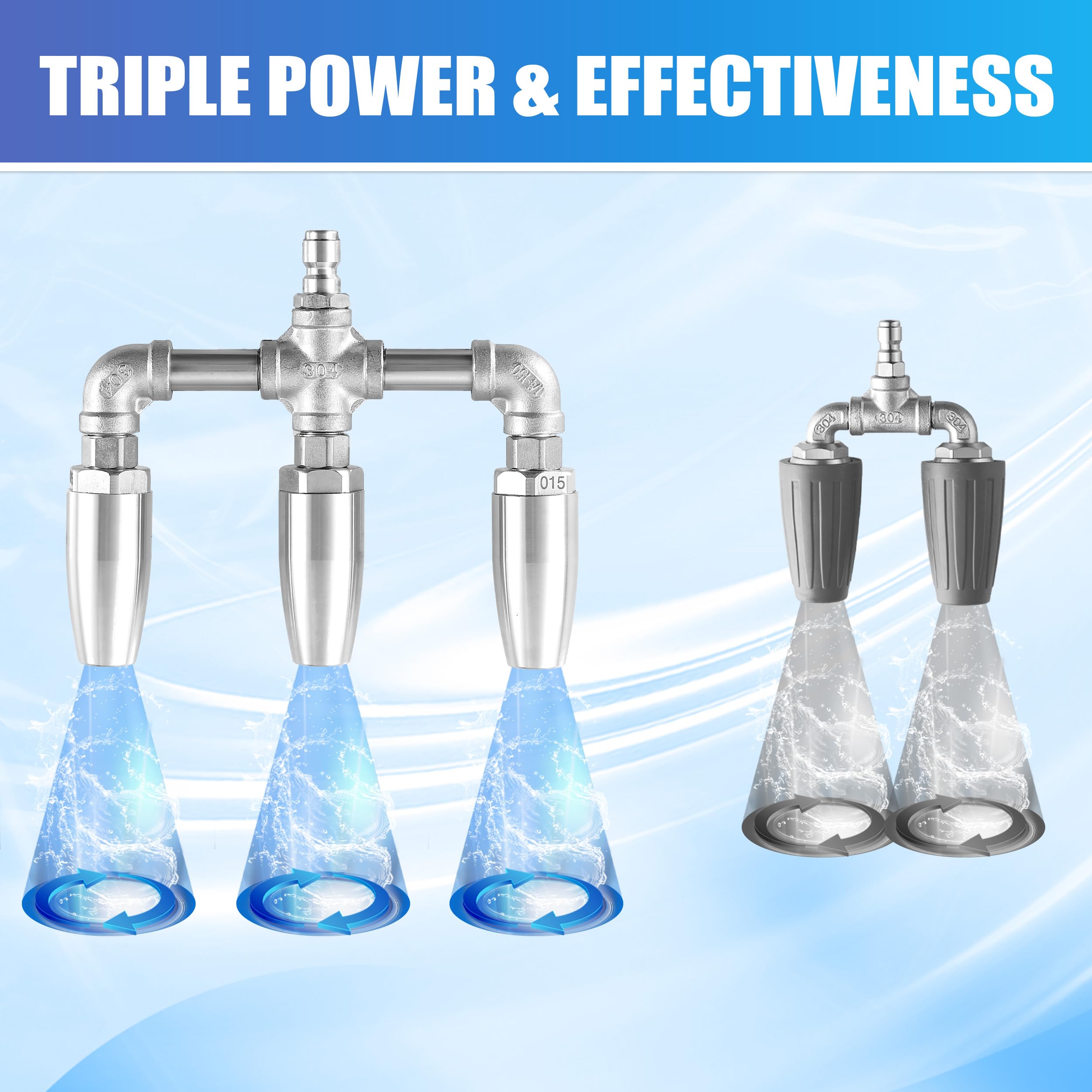EZALOR stainless-steel-304 construction ensures durable, corrosion-resistant performance.