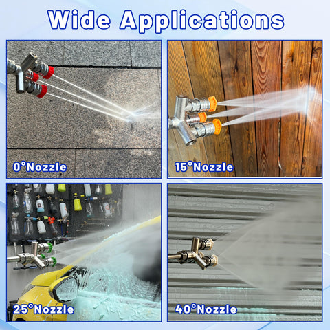 EZALOR 3-in-1 nozzle assembly demonstrates versatile spray options