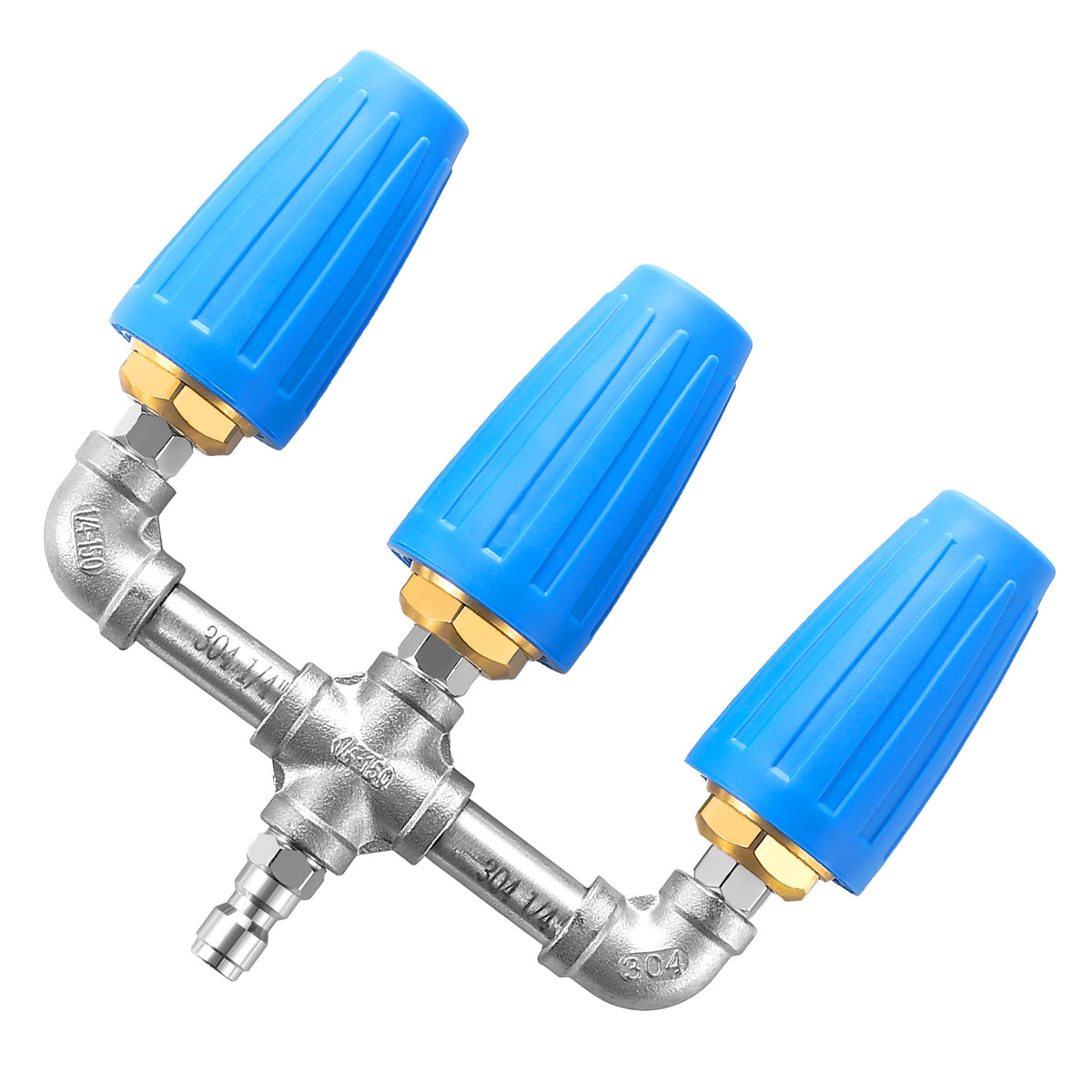 EZALOR Triple Turbo Nozzle with 360° rotation for wider cleaning reach.