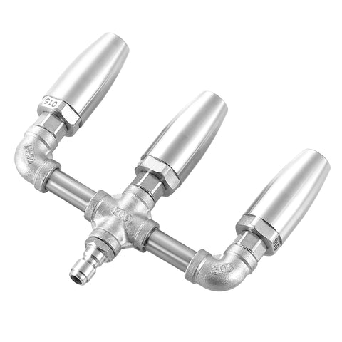 EZALOR triple-turbo-nozzle with 360-degree rotation enables thorough all-angle cleaning.