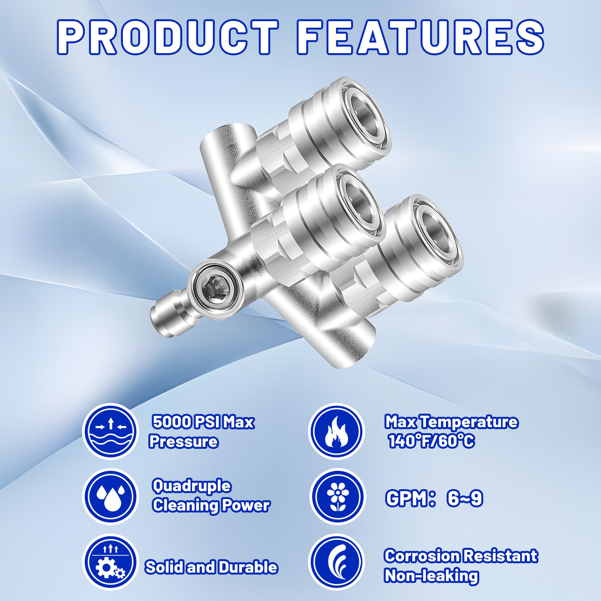 EZALOR 25-degree nozzle for efficient surface cleaning