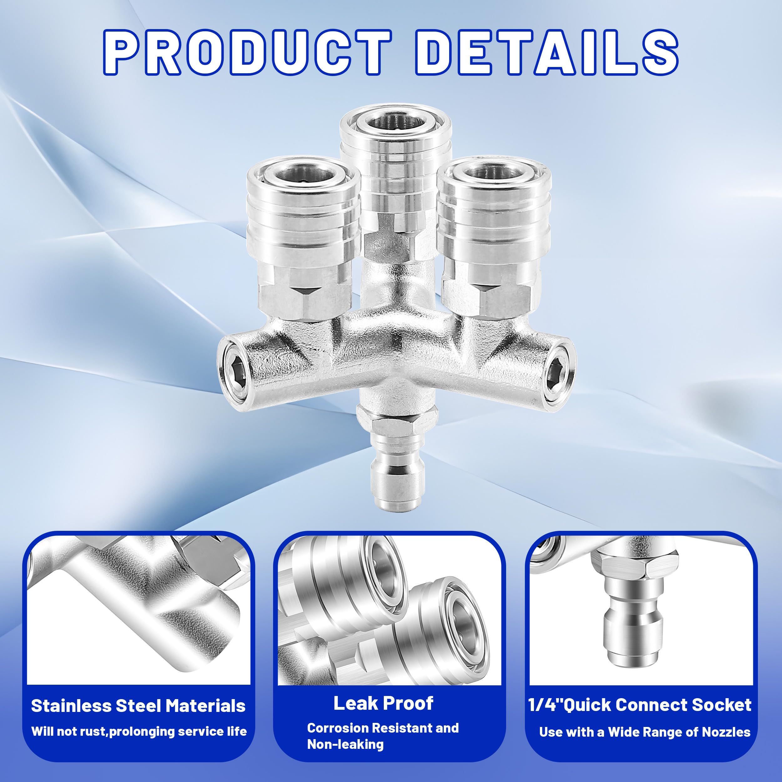 EZALOR 0-degree nozzle for focused high-pressure spray